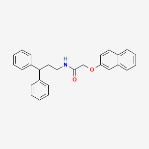 N-(3,3-diphenylpropyl)-2-(2-naphthyloxy)acetamide