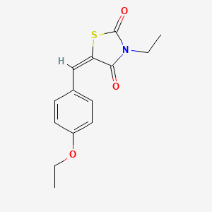 5-(4-ethoxybenzylidene)-3-ethyl-1,3-thiazolidine-2,4-dione