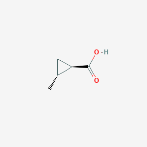 molecular formula C5H8O2 B046184 反式-2-甲基环丙烷甲酸 CAS No. 10487-86-2