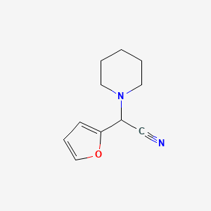 molecular formula C11H14N2O B4618404 2-furyl(1-piperidinyl)acetonitrile 