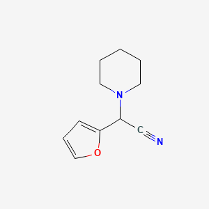 molecular formula C11H14N2O B4618404 2-呋喃基(1-哌啶基)乙腈 