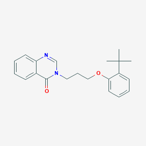 molecular formula C21H24N2O2 B4618449 3-[3-(2-tert-butylphenoxy)propyl]-4(3H)-quinazolinone 