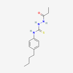 N-(4-butylphenyl)-2-propionylhydrazinecarbothioamide