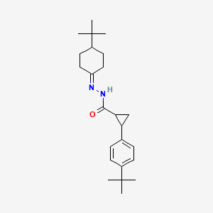 molecular formula C24H36N2O B4618506 N'-(4-tert-butylcyclohexylidene)-2-(4-tert-butylphenyl)cyclopropanecarbohydrazide 