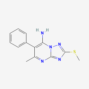 5-methyl-2-(methylthio)-6-phenyl[1,2,4]triazolo[1,5-a]pyrimidin-7-amine