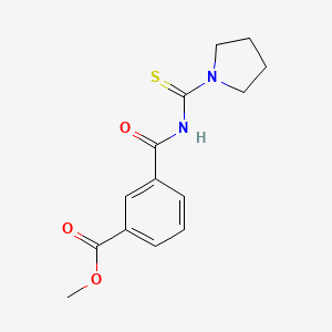 methyl 3-{[(1-pyrrolidinylcarbonothioyl)amino]carbonyl}benzoate