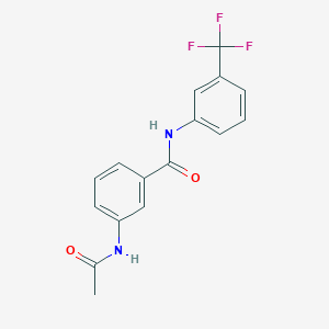 molecular formula C16H13F3N2O2 B4618558 3-(acetylamino)-N-[3-(trifluoromethyl)phenyl]benzamide 
