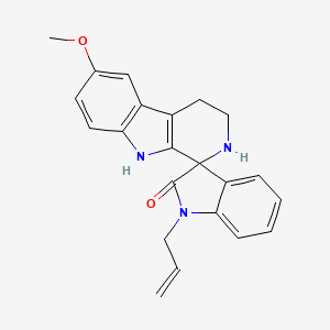 molecular formula C22H21N3O2 B4618565 1'-allyl-6-methoxy-2,3,4,9-tetrahydrospiro[beta-carboline-1,3'-indol]-2'(1'H)-one 