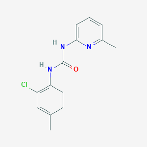 molecular formula C14H14ClN3O B4618575 N-(2-chloro-4-methylphenyl)-N'-(6-methyl-2-pyridinyl)urea 