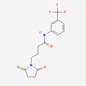 4-(2,5-dioxo-1-pyrrolidinyl)-N-[3-(trifluoromethyl)phenyl]butanamide