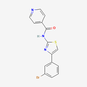 N-[4-(3-bromophenyl)-1,3-thiazol-2-yl]isonicotinamide