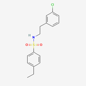 N-[2-(3-chlorophenyl)ethyl]-4-ethylbenzenesulfonamide