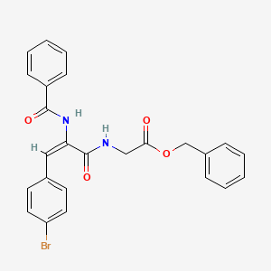 benzyl N-[2-(benzoylamino)-3-(4-bromophenyl)acryloyl]glycinate