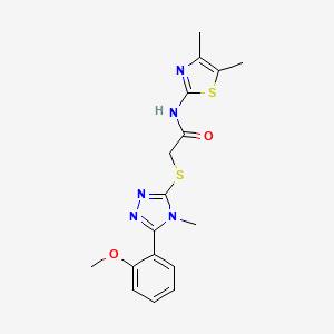 N-(4,5-dimethyl-1,3-thiazol-2-yl)-2-{[5-(2-methoxyphenyl)-4-methyl-4H-1,2,4-triazol-3-yl]thio}acetamide