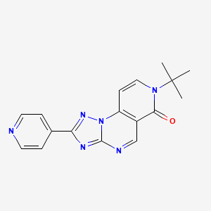 molecular formula C17H16N6O B4618690 7-tert-butyl-2-(4-pyridinyl)pyrido[3,4-e][1,2,4]triazolo[1,5-a]pyrimidin-6(7H)-one 