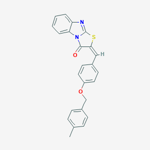 B461871 2-{4-[(4-methylbenzyl)oxy]benzylidene}[1,3]thiazolo[3,2-a]benzimidazol-3(2H)-one CAS No. 445404-86-4