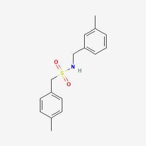 molecular formula C16H19NO2S B4618744 N-(3-methylbenzyl)-1-(4-methylphenyl)methanesulfonamide 