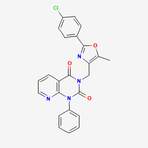 3-{[2-(4-chlorophenyl)-5-methyl-1,3-oxazol-4-yl]methyl}-1-phenylpyrido[2,3-d]pyrimidine-2,4(1H,3H)-dione