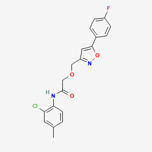 N-(2-chloro-4-methylphenyl)-2-{[5-(4-fluorophenyl)-3-isoxazolyl]methoxy}acetamide