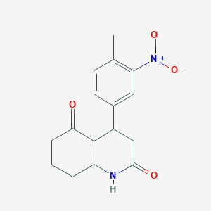 4-(4-methyl-3-nitrophenyl)-4,6,7,8-tetrahydro-2,5(1H,3H)-quinolinedione