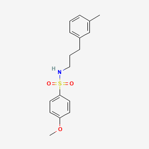 4-methoxy-N-[3-(3-methylphenyl)propyl]benzenesulfonamide