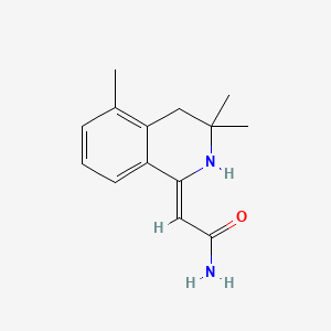 molecular formula C14H18N2O B4618913 2-(3,3,5-trimethyl-3,4-dihydro-1(2H)-isoquinolinylidene)acetamide 