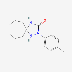 molecular formula C15H21N3O B4618965 2-(4-甲基苯基)-1,2,4-三氮杂螺[4.6]十一烷-3-酮 