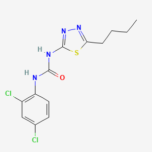 molecular formula C13H14Cl2N4OS B4618972 N-(5-butyl-1,3,4-thiadiazol-2-yl)-N'-(2,4-dichlorophenyl)urea 