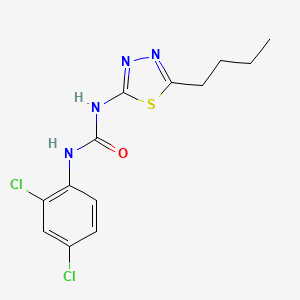 molecular formula C13H14Cl2N4OS B4618972 N-(5-丁基-1,3,4-噻二唑-2-基)-N'-(2,4-二氯苯基)脲 