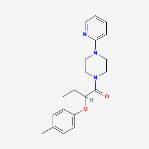 molecular formula C20H25N3O2 B4618993 1-[2-(4-methylphenoxy)butanoyl]-4-(2-pyridinyl)piperazine 