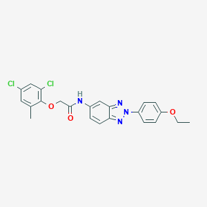 molecular formula C23H20Cl2N4O3 B461901 2-(2,4-dichloro-6-methylphenoxy)-N-[2-(4-ethoxyphenyl)-2H-1,2,3-benzotriazol-5-yl]acetamide CAS No. 445405-13-0