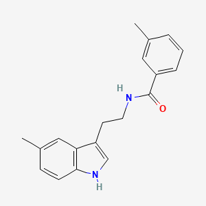 3-methyl-N-[2-(5-methyl-1H-indol-3-yl)ethyl]benzamide