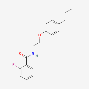 molecular formula C18H20FNO2 B4619092 2-氟代-N-[2-(4-丙基苯氧基)乙基]苯甲酰胺 