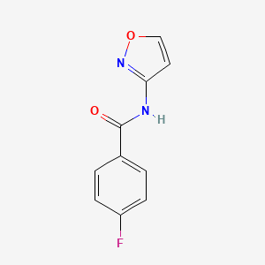 molecular formula C10H7FN2O2 B4619094 4-fluoro-N-3-isoxazolylbenzamide 