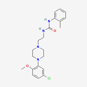 molecular formula C21H27ClN4O2 B4619098 N-{2-[4-(5-氯-2-甲氧基苯基)-1-哌嗪基]乙基}-N'-(2-甲基苯基)脲 