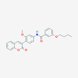molecular formula C27H25NO5 B461911 3-butoxy-N-[3-methoxy-4-(2-oxo-2H-chromen-3-yl)phenyl]benzamide CAS No. 425645-49-4