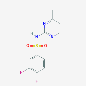 molecular formula C11H9F2N3O2S B4619118 3,4-difluoro-N-(4-methyl-2-pyrimidinyl)benzenesulfonamide 