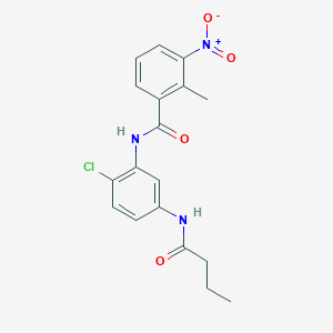N-[5-(butyrylamino)-2-chlorophenyl]-2-methyl-3-nitrobenzamide