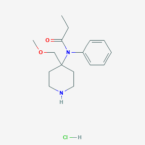 B046192 N-(4-(Methoxymethyl)piperidin-4-yl)-N-phenylpropionamide hydrochloride CAS No. 84196-16-7