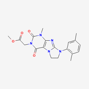 methyl [8-(2,5-dimethylphenyl)-1-methyl-2,4-dioxo-1,2,4,6,7,8-hexahydro-3H-imidazo[2,1-f]purin-3-yl]acetate
