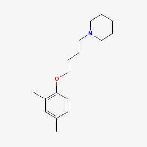 molecular formula C17H27NO B4619299 1-[4-(2,4-dimethylphenoxy)butyl]piperidine 