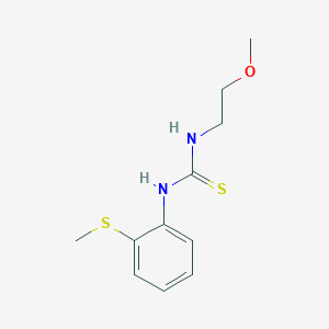 N-(2-methoxyethyl)-N'-[2-(methylthio)phenyl]thiourea