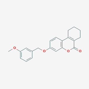 molecular formula C21H20O4 B4619354 3-[(3-methoxybenzyl)oxy]-7,8,9,10-tetrahydro-6H-benzo[c]chromen-6-one 