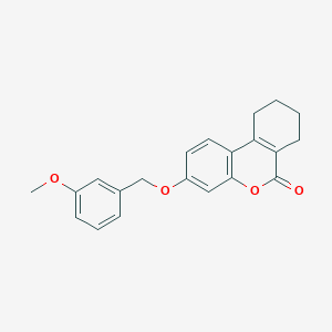 molecular formula C21H20O4 B4619354 3-[(3-甲氧基苄基)氧基]-7,8,9,10-四氢-6H-苯并[c]色烯-6-酮 