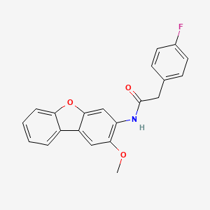 2-(4-fluorophenyl)-N-(2-methoxydibenzo[b,d]furan-3-yl)acetamide