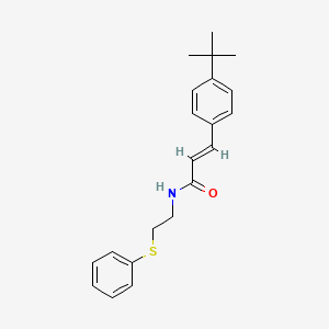 3-(4-tert-butylphenyl)-N-[2-(phenylthio)ethyl]acrylamide