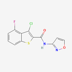 3-chloro-4-fluoro-N-3-isoxazolyl-1-benzothiophene-2-carboxamide