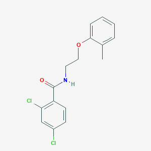 molecular formula C16H15Cl2NO2 B4619495 2,4-二氯-N-[2-(2-甲基苯氧基)乙基]苯甲酰胺 