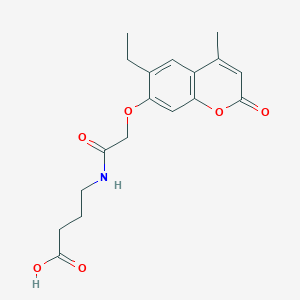 4-({[(6-ethyl-4-methyl-2-oxo-2H-chromen-7-yl)oxy]acetyl}amino)butanoic acid