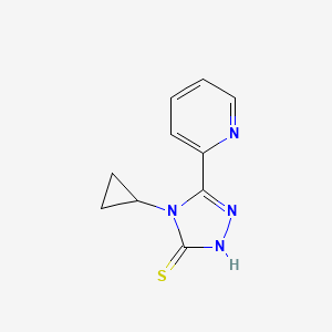 molecular formula C10H10N4S B4619581 4-cyclopropyl-5-(2-pyridinyl)-4H-1,2,4-triazole-3-thiol 